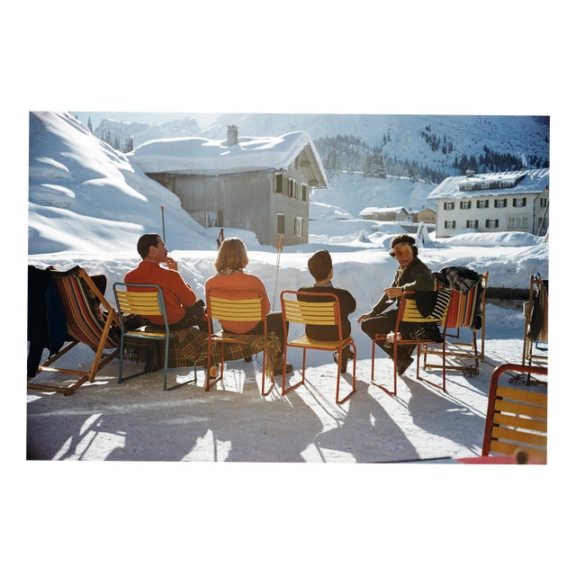 Slim Aarons, Relaxing in Lech, 1985, C-Print Photograph For Sale
