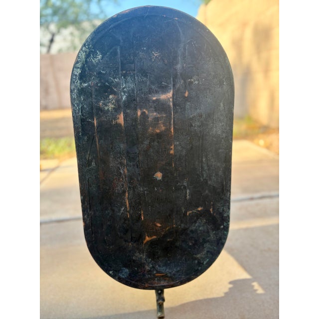 Large Revere Copper Antique French Boiler Wash Tub, Basin, Cook Pot, Firewood Vessel With Lid For Sale - Image 11 of 12