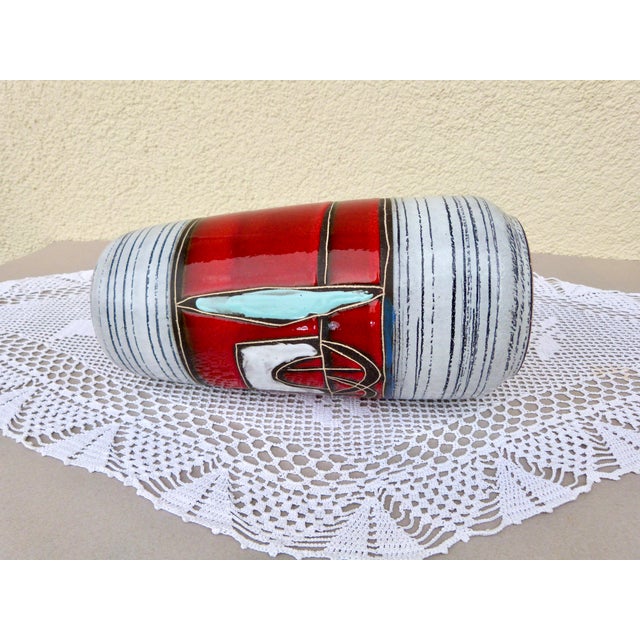 Ceramic Ceramic Vase from Scheurich Keramik, West Germany 1970 For Sale - Image 7 of 10