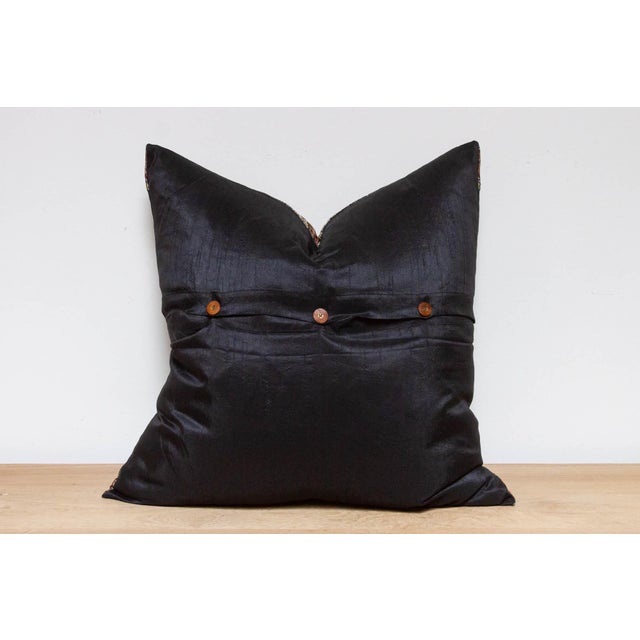 Sable Festive Silk Euro Pillow Cover For Sale In Los Angeles - Image 6 of 7