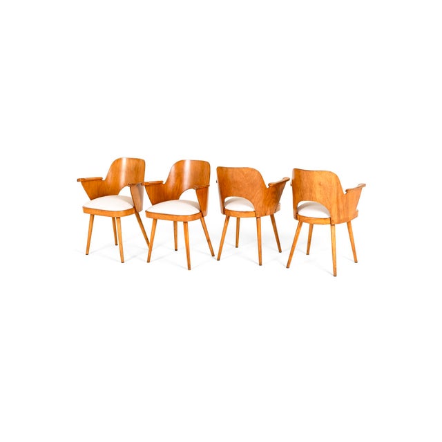 Oswald Haerdtl Dining Chairs by Oswald Haerdtl for Ligna, Set of 4 For Sale - Image 4 of 15