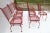 Russell Woodard Red Mid Century Woodard Metal Dining Chairs - Set of 8 For Sale - Image 4 of 13
