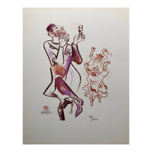 William GropperJewish Shtetl Klezmer Wedding Tanz Judaica Lithograph WPA Yiddish Social Realist