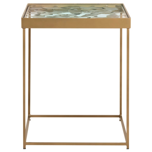 Leaf Side Table in Antique Brass Chairish