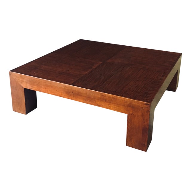 Postmodern Coffee Table in the style of Parsons, 1980s For Sale