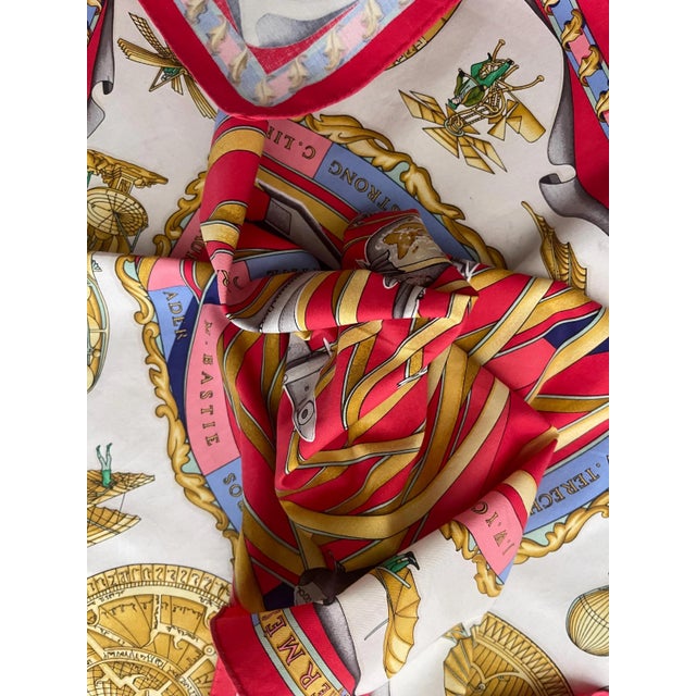 Hermès Cotton Scarf “Rêves D’espace” 1993 For Sale - Image 9 of 10