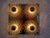 A wall or ceiling light with 4 light sources by Joseph Brumberg, Sundern, from the 1960s. We're including 3 gold-mirrored...