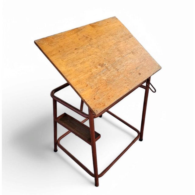 Adjustable Drawing Table, 1950s For Sale - Image 14 of 14