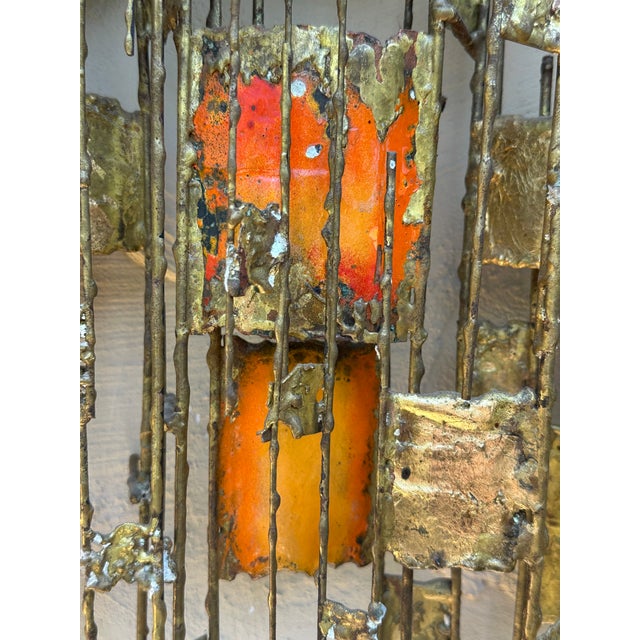 1970s Abstract Metal Wall Sculpture by Donald Buby of Carmel California For Sale - Image 11 of 12