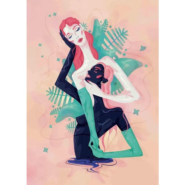 Present & Past is a beautiful illustration on paper (giclée print) realized by the Italian artist Sara Franzese in 2022....