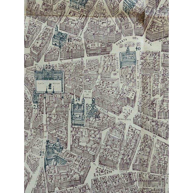 Vintage Pictorial Map of Madrid Spain For Sale - Image 11 of 12