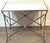 Silver Maison Jansen Style French Neoclassical Steel & Brass Mirrored Gueridon Table For Sale - Image 8 of 13