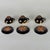 19th Century French Polkadot Demitasse Cups & Saucers Set of 3 - 6 pcs For Sale In New York - Image 6 of 10