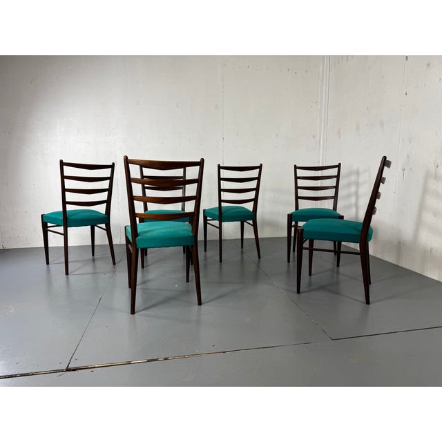 Mid-Century Modernist Danish Teak Dining Chairs by Cees Braakman for Pastoe, 1950s, Set of 6 For Sale - Image 11 of 13