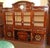 19th Century Mahogany French Empire Cabinet Bookcase With Cellarette And Clock Dimensions : 100" Wide X 90.75" Tall X...