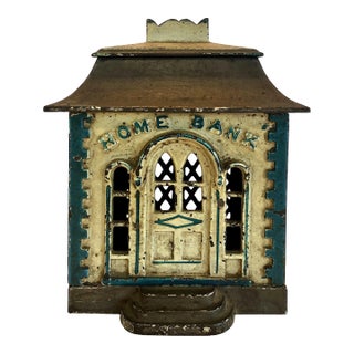 A Compact Victorian Desk Bank by J. & E. Stevens For Sale