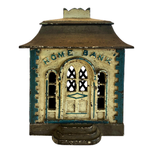 A Compact Victorian Desk Bank by J. & E. Stevens