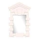 Image of Fleur Home x Aldous Bertram Davenport Mirror in Frosted Petal, 31.75x48 For Sale