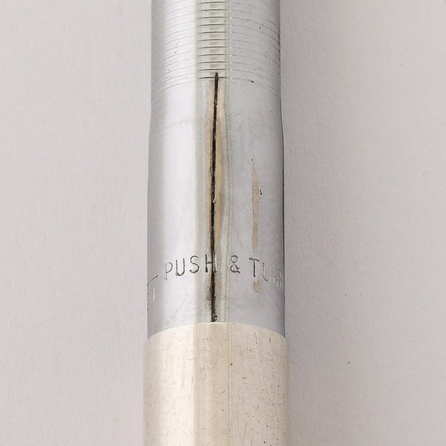Modern Modernist Sterling Silver Ballpoint Pen W/ Sculptural Clip Signed Tiffany & Co. For Sale - Image 3 of 9