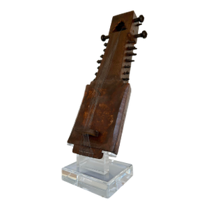 Vintage Decorative Sarangi Mounted on Lucite Base