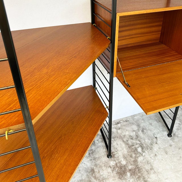 Ladderax Modular Corner Unit by Robert Heal for Staples, 1960s For Sale - Image 9 of 11