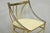 Hollywood Regency Vintage Italian Hollywood Regency Sculptural Brass Chiavari Style Accent Chair For Sale - Image 3 of 17