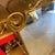Brass 1950s Gio Ponti Style Mid-Century Modern Brass Shield Wall Mirror For Sale - Image 8 of 14