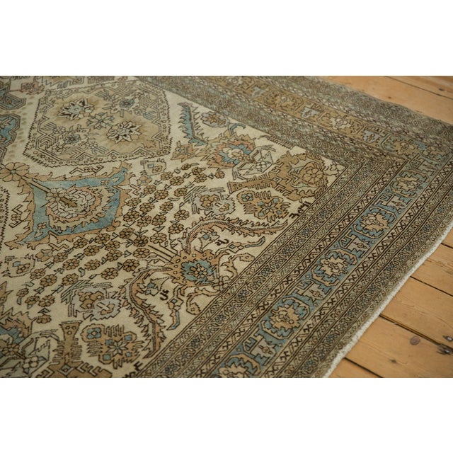 1970s Vintage Persian Ardebil Medallion Floral Wool Carpet For Sale In New York - Image 6 of 12