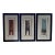 Enrico Embroli, Mixed Media Paintings, Set of 3 For Sale
