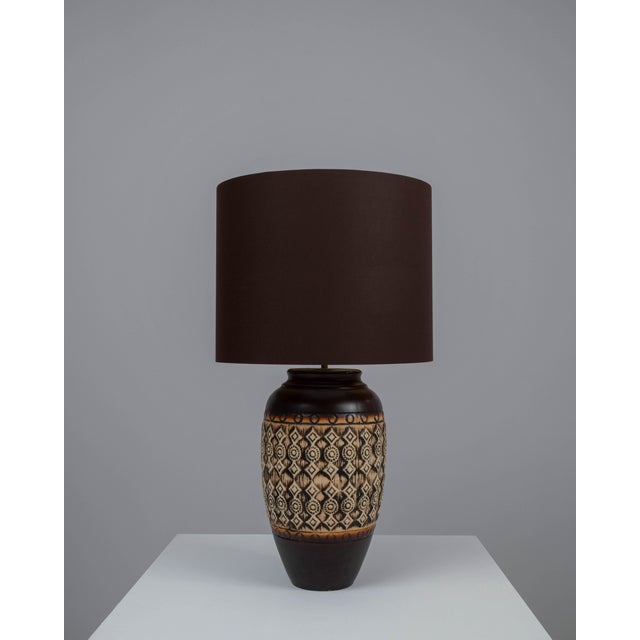 20th Century German Ceramic Table Lamp For Sale - Image 16 of 18
