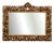 Baroque Style Mirror in Carved and Gilded Wood For Sale