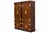 Mid-Century Modern 1970s Pair of Vintage Henredon Campaign-Style Wood Armoires With Brass Hardware For Sale - Image 3 of 8