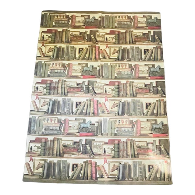 Large Belgian Woven Jacquard Library & Equestrian Wall Tapestry For Sale