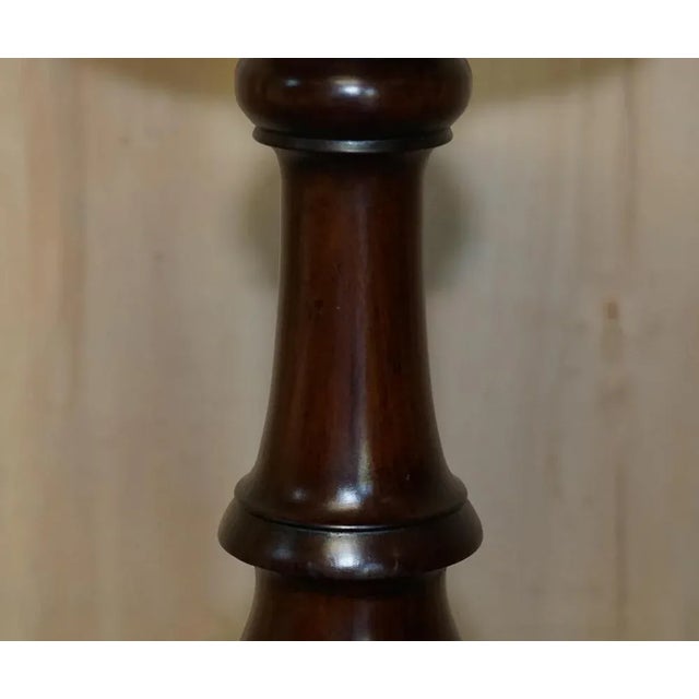 1900 - 1909 Vintage English Carved Hardwood Pedestal, 1900 For Sale - Image 5 of 12