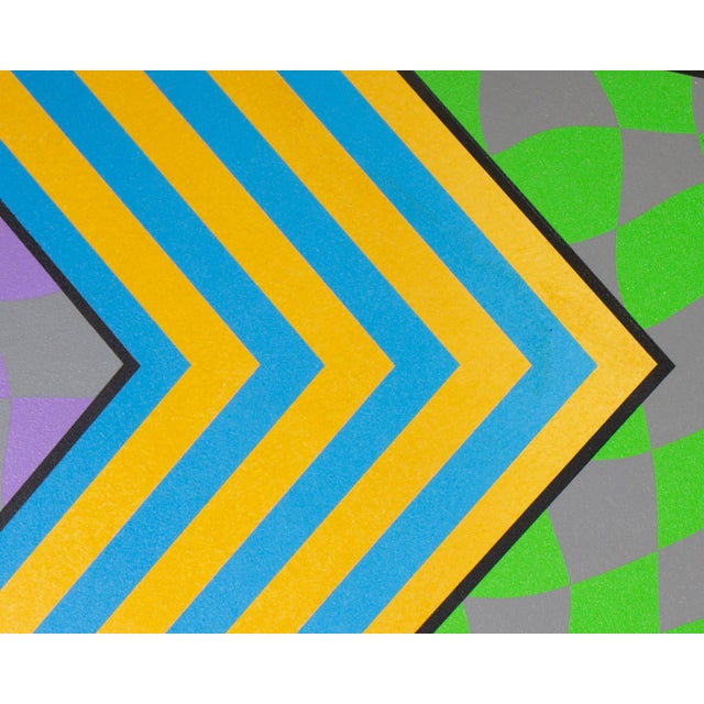 2008 Op Art Acrylic on Board Painting by Greg Russell For Sale - Image 10 of 10