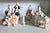 Vintage Dresden Art Lace Figurines, 1960s, Set of 5, in Very Good conditions. Designed 1960 to 1969 This piece is...