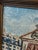 1960s Vintage Framed Oil Painting of a Town Square For Sale - Image 5 of 8