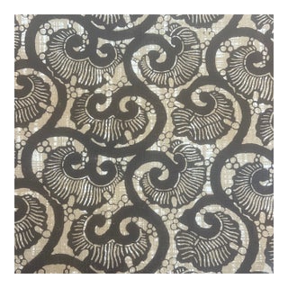 English Designer Jasper Coquina Linen Fabric- 1 3/4 Yards For Sale