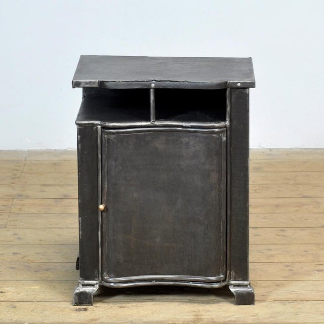 Industrial Iron Bedside Table, 1930s For Sale - Image 3 of 11