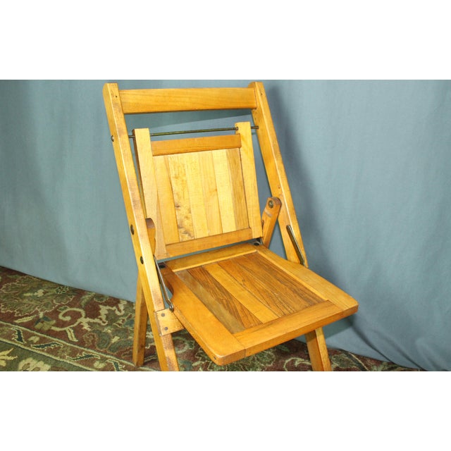 Children's Antique Wooden Folding Chairs by J. P. Redington Set of 8