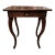 19th Century French Fitted Drawer Mahogany Side Table With Cabriole Legs For Sale