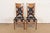 A gorgeous pair of mid-century modern Hollywood Regency side chairs or dining chairs By William Doezema for Mastercraft...