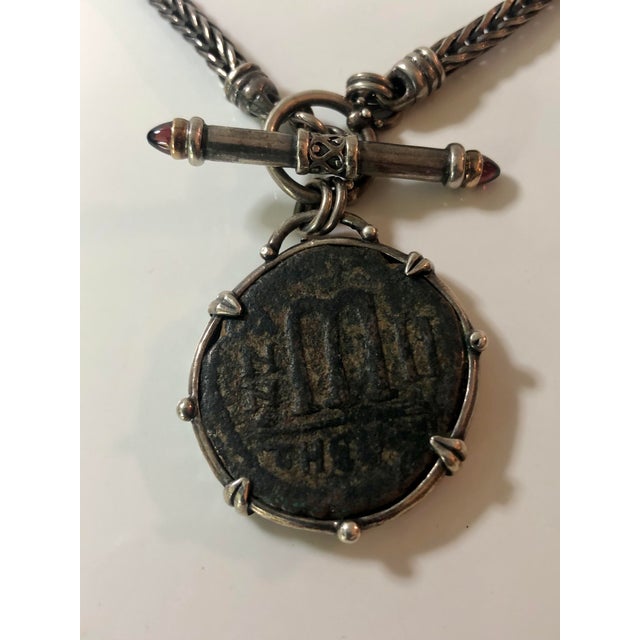 This beautiful Vintage Roman Coin Sterling Silver Necklace will garner lots of oohs and aahs when worn. The antique coin,...