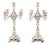 Antique Swedish Silver-Plated 5-Light Candelabras by A.G. Dufva, 19th Century, Set of 2 For Sale