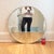 This beautiful vintage Donnelly‑Kelley Glass Co. mirror dates to 1944 and features a stunning hand‑etched parrot motif....