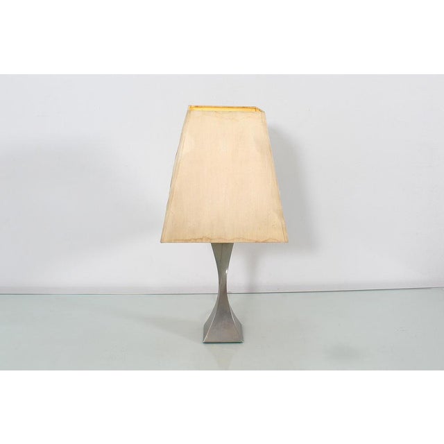 Mid-Century Metal Pyramidal Table Lamp, 1960s For Sale - Image 11 of 14