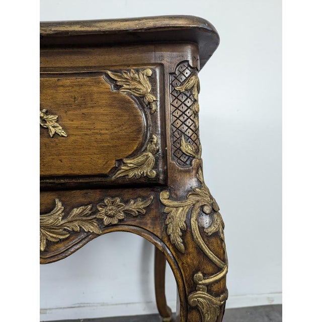 Wood Regency Style Walnut Console Table, 1900s For Sale - Image 7 of 11