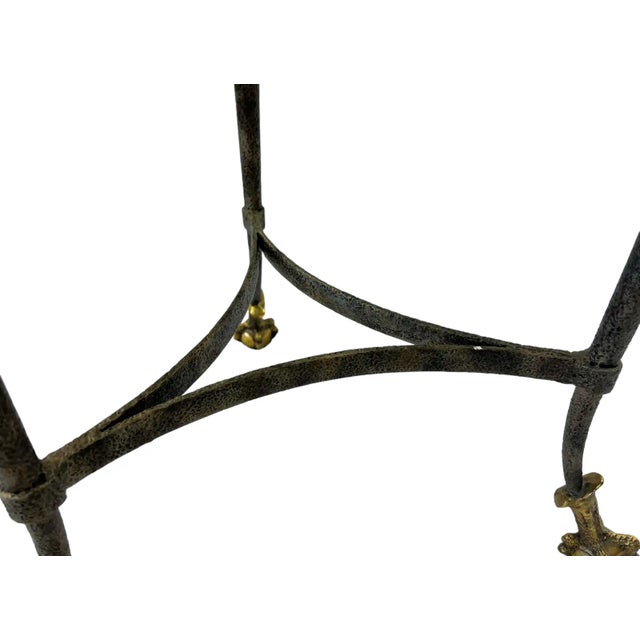 Maitland-Smith Neoclassical Marble Marquetry Inlay Occasional Table For Sale - Image 10 of 11