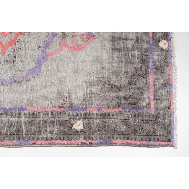 Turkish 1960s Earth Tone Stripes & Minimalist Nomad Design For Sale - Image 3 of 10