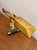 Contemporary 1980s Art Deco Revival Marble and Brass Bankers Lamp For Sale - Image 3 of 11